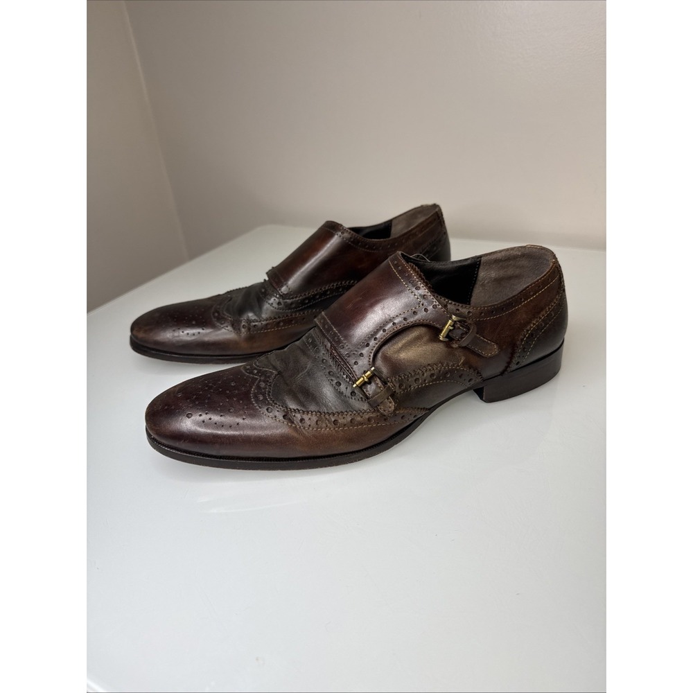 Giorgio Brutini 248764 Double Monk Strap Wingtip Men's Dress Shoes Size 9